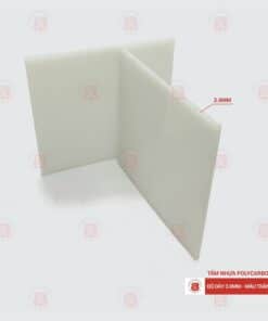 tấm polycarbonate đặc ruột 3mm trắng sữa