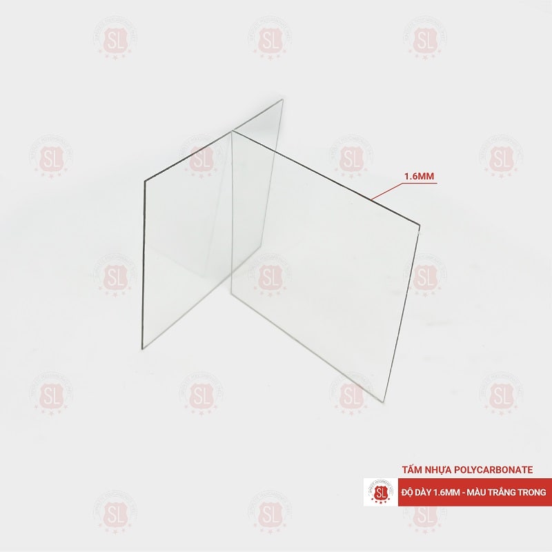 Tấm Polycarbonate đặc ruột 1.6mm trắng