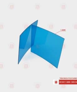 Tấm Polycarbonate đặc ruột 1.6mm xanh
