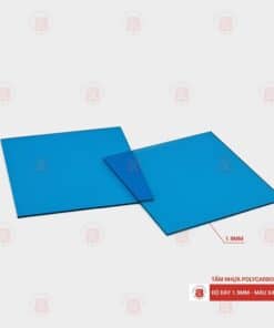 tấm polycarbonate đặc 1.9mm xanh hồ