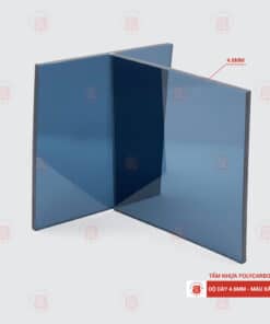 Tấm Polycarbonate đặc ruột 4.6mm màu xám khói