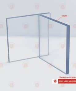 Tấm polycarbonate đặc ruột 8mm trắng trong