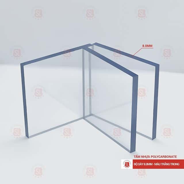 Tấm polycarbonate đặc ruột 8mm