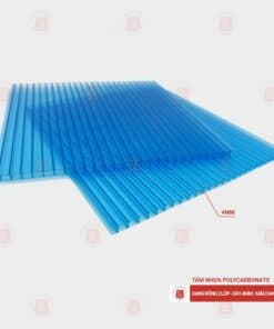 Tấm Polycarbonate Rỗng Ruột 4mm xanh hồ