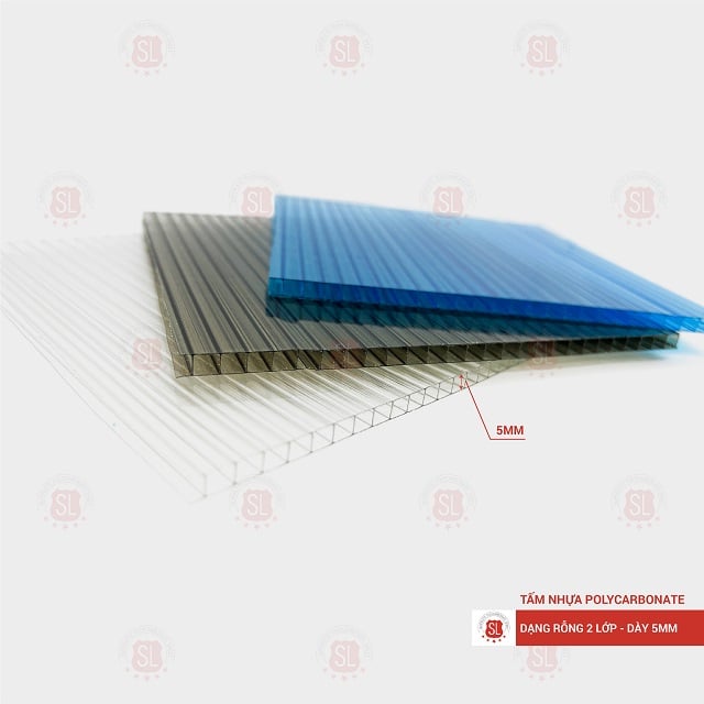 Tấm Polycarbonate rỗng ruột 5mm 2