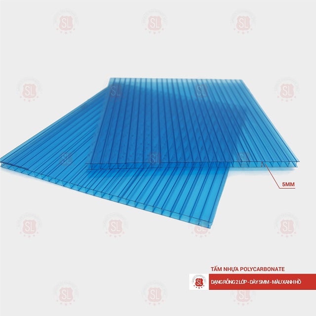 Tấm Polycarbonate rỗng ruột 5mm 4