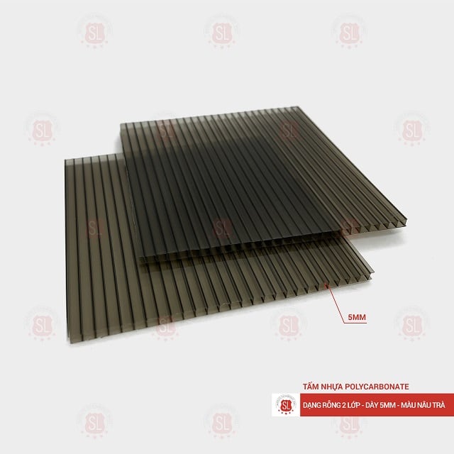 Tấm Polycarbonate rỗng ruột 5mm 5