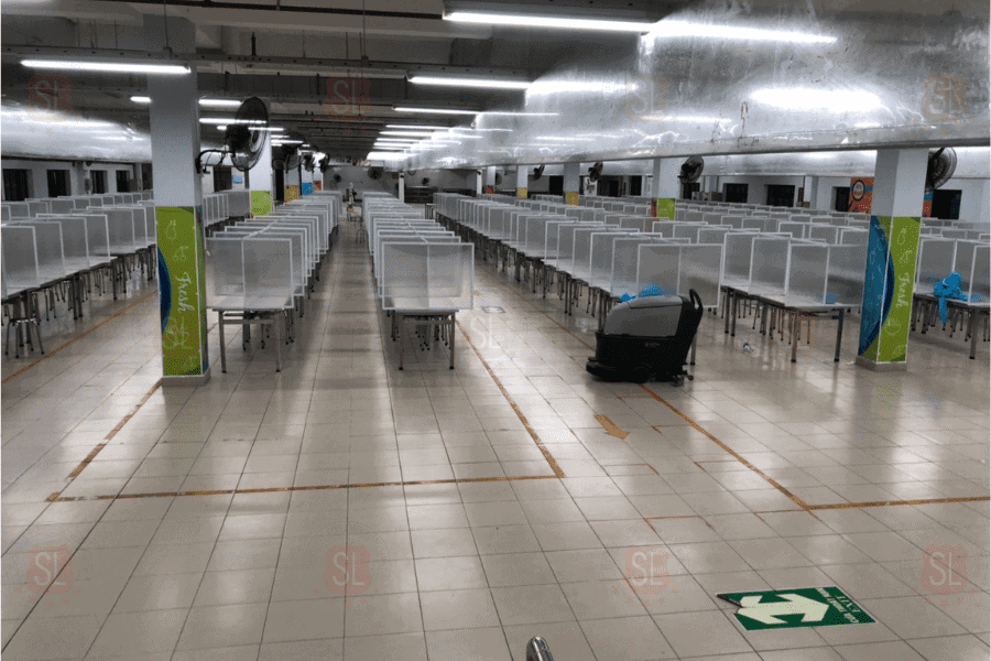 Vách ngăn bàn ăn nhà máy tại Thường Tín-2 Vách ngăn bàn ăn nhà máy tại Thường Tín-2